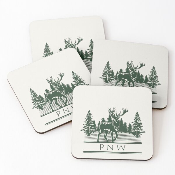 Item preview, PNW Deer Green designed and sold by HeathenWorks.