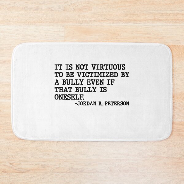 Item preview, It Is Not Virtuous To Be Victimized By A Bully Even If That Bully Is Oneself Quote Design designed and sold by AritraSur.