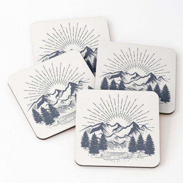 Item preview, PNW Montañas Azules designed and sold by HeathenWorks.