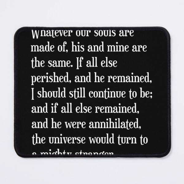 Item preview, He's more myself than I am - Emily Bronte Quote - Literature - Typography Print 2 - Black designed and sold by Studio Grafiikka.