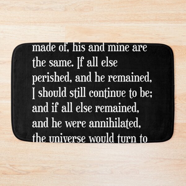 Item preview, He's more myself than I am - Emily Bronte Quote - Literature - Typography Print 2 - Black designed and sold by Studio Grafiikka.