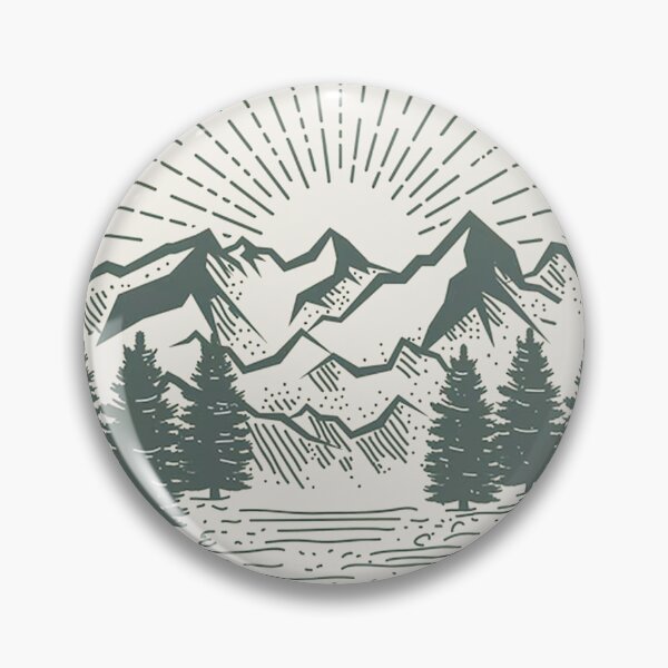 Artikelvorschau, PNW Mountains Green entworfen und verkauft von HeathenWorks.
