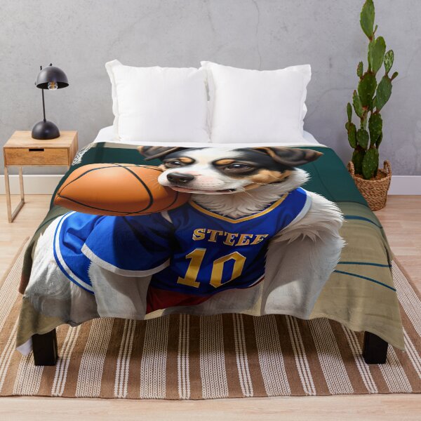 Item preview, dog playing basketball designed and sold by Animal-Avenue.