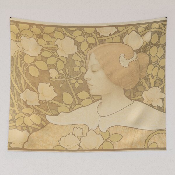 Item preview, Paul Berthon La Femme aux Chrysanthèmes designed and sold by NouveauEra.