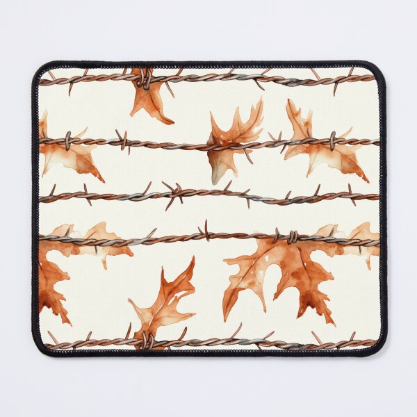 Item preview, Rusty Barbed Wire and Leaves designed and sold by candlewithhare.