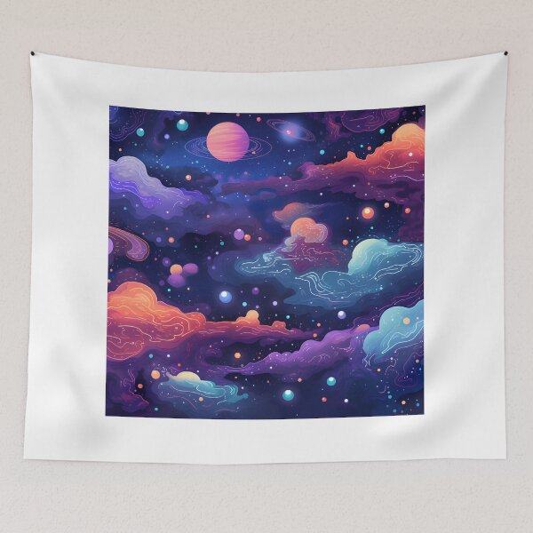Item preview, Cosmic patterns: Planet formation with blue cloud  designed and sold by Muangluang.