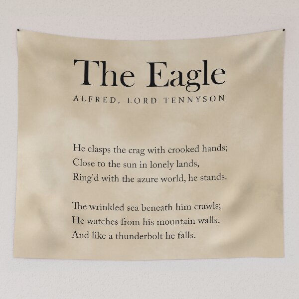 Item preview, The Eagle - Alfred, Lord Tennyson Poem - Literature - Typography Print 3 - Vintage designed and sold by Studio Grafiikka.