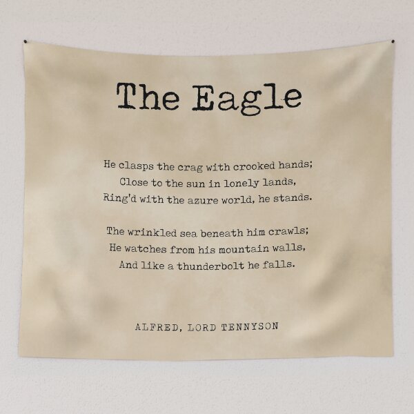 Item preview, The Eagle - Alfred, Lord Tennyson Poem - Literature - Typewriter Print 3 - Vintage designed and sold by Studio Grafiikka.