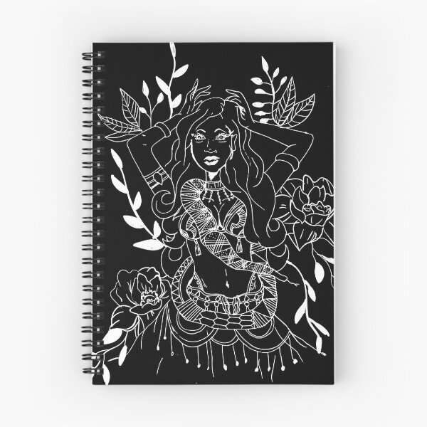 Item preview, Bellydancer w/ Snake Goth Black and White Design designed and sold by lunaelizabeth.