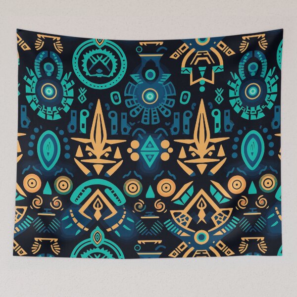Item preview, Futuristic Tribes: A Fusion of Patterns and Technology Design Collection designed and sold by KaonDesign.