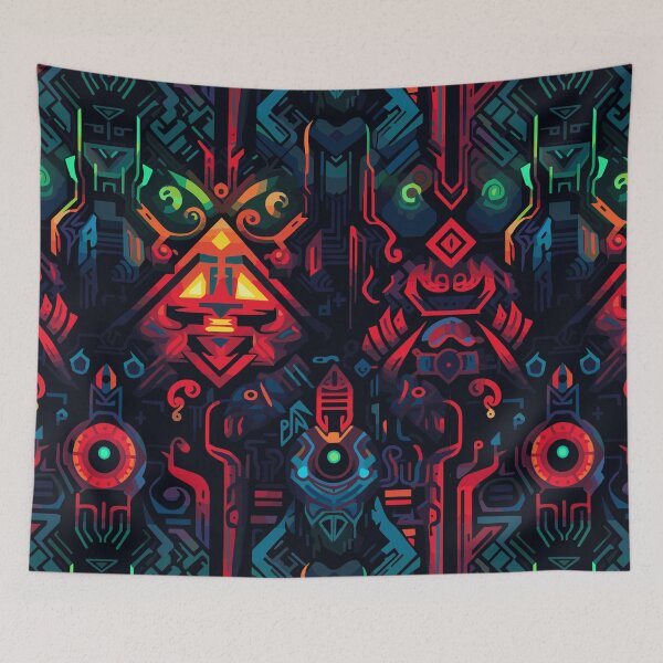 Item preview, Futuristic Tribes: A Fusion of Patterns and Technology Design Collection designed and sold by KaonDesign.
