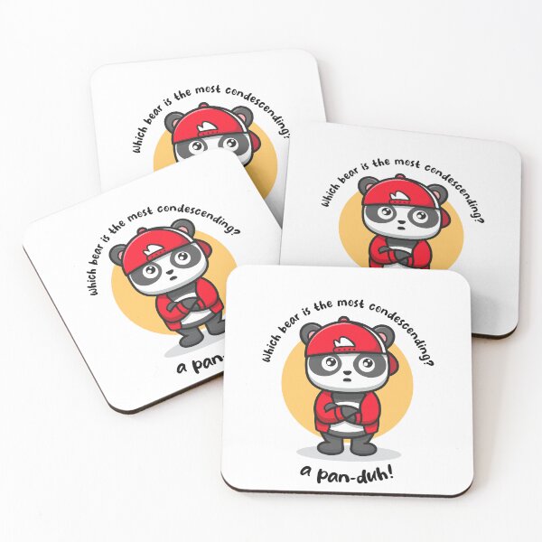 Item preview, Pan-duh! funny teenage panda (on light colors) designed and sold by messy-nessie.