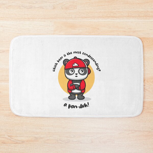 Item preview, Pan-duh! funny teenage panda (on light colors) designed and sold by messy-nessie.