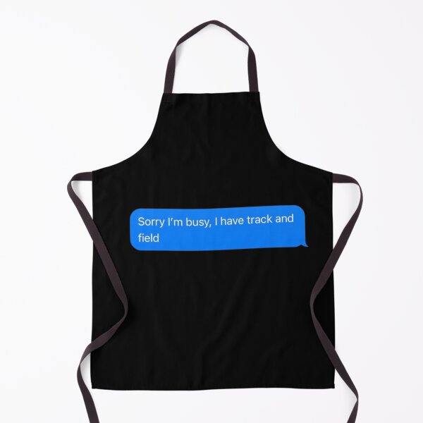 Item preview, Sorry I'm Busy, I Have Track And Field Text Message Black - Funny Gym designed and sold by GymWearDepot.