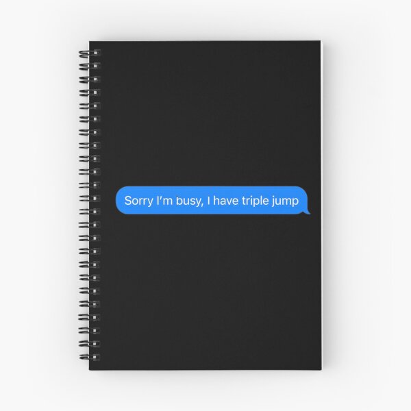 Item preview, Sorry I'm Busy, I Have Triple Jump Text Message Black - Funny Gym designed and sold by GymWearDepot.