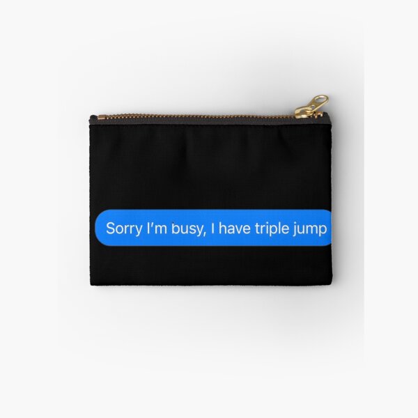 Item preview, Sorry I'm Busy, I Have Triple Jump Text Message Black - Funny Gym designed and sold by GymWearDepot.