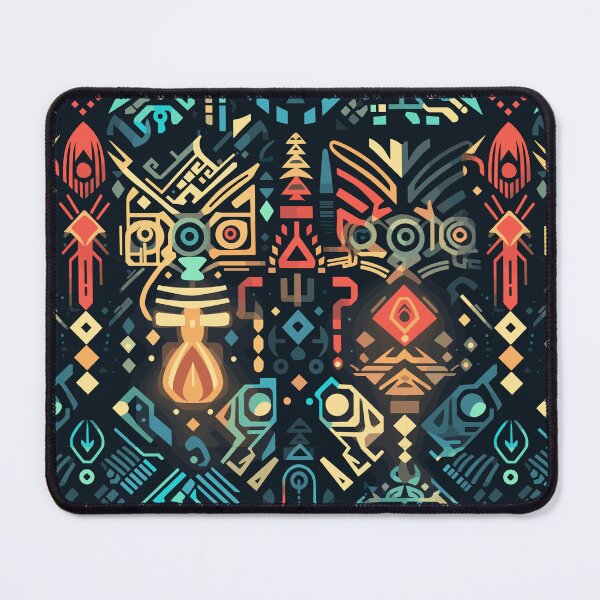 Item preview, Futuristic Tribes: A Fusion of Patterns and Technology Design Collection designed and sold by KaonDesign.