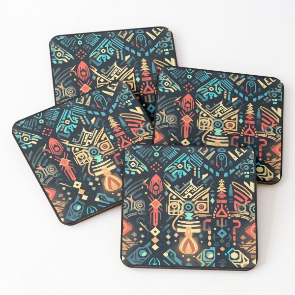 Item preview, Futuristic Tribes: A Fusion of Patterns and Technology Design Collection designed and sold by KaonDesign.