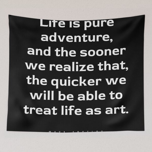 Item preview, Life is pure adventure - Maya Angelou Quote - Literature - Typography Print - Black designed and sold by Studio Grafiikka.