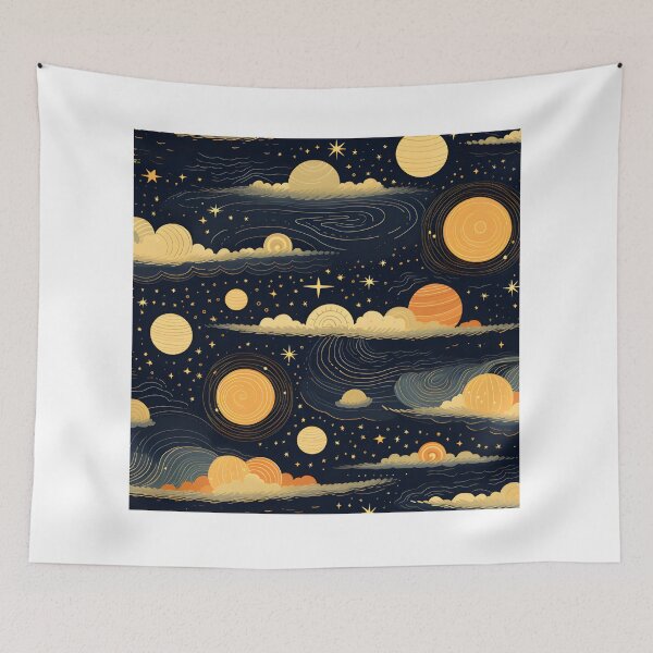 Item preview, Cosmic patterns: Planet formation cartoon cloud  designed and sold by Muangluang.
