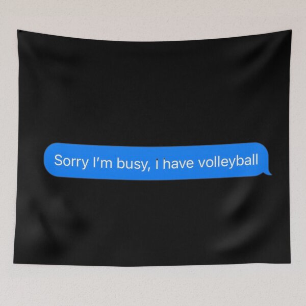 Item preview, Sorry I'm Busy, I Have Volleyball Text Message Black - Funny Gym designed and sold by GymWearDepot.