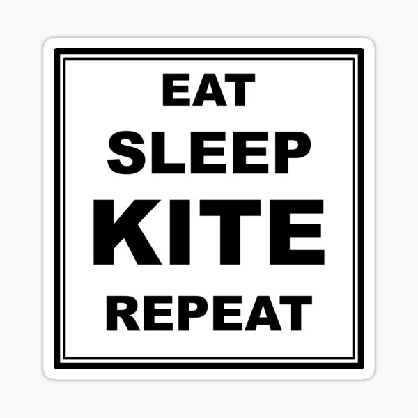 Artikel-Vorschau von Eat Sleep Kite Repeat – Kiteboarding Love, designt und verkauft von NadyaCC.