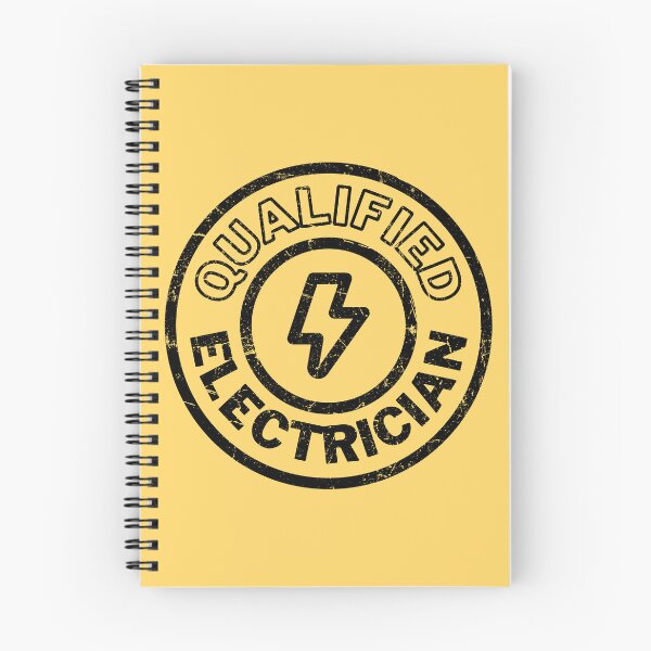 Item preview, Qualified Electrician Stamp - Black Distressed designed and sold by RetroNeon.