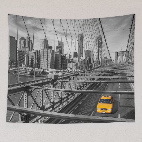 Item preview, Cab on Brooklyn Bridge designed and sold by assaf.