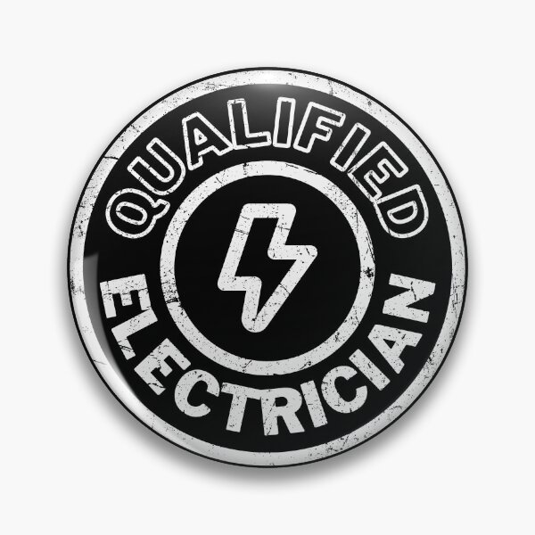 Item preview, Qualified Electrician Stamp - White Distressed designed and sold by RetroNeon.