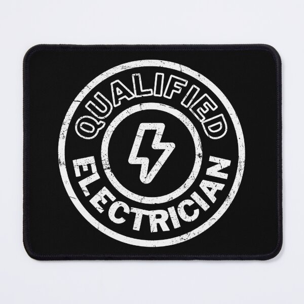 Item preview, Qualified Electrician Stamp - White Distressed designed and sold by RetroNeon.