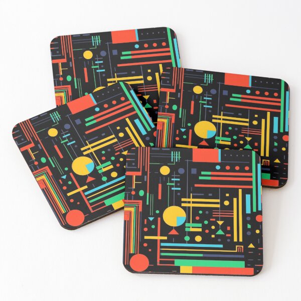 Item preview, Geometric Hues - Vibrant Artwork of Abstract Geometry designed and sold by joanwatson45.