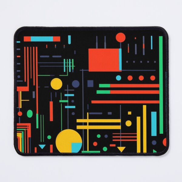 Artikelvorschau, Geometric Hues - Vibrant Artwork of Abstract Geometry entworfen und verkauft von joanwatson45.