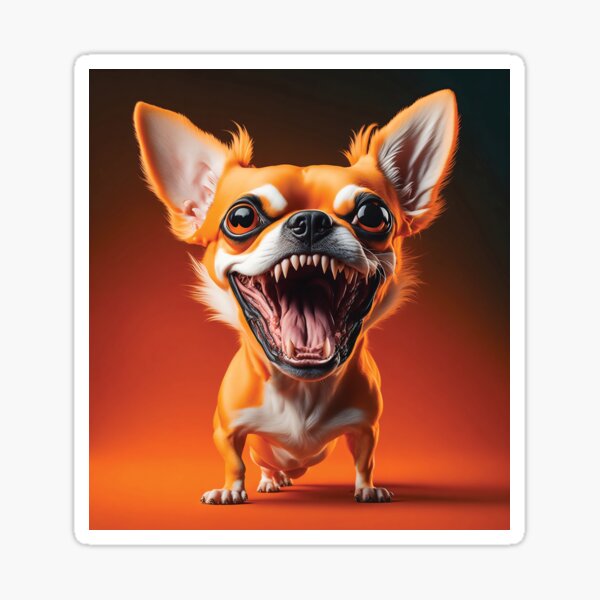 El Paso Chihuahuas Cute Chihuahua Angry Sticker by Artistshot