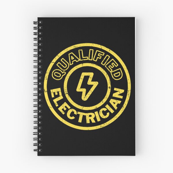 Item preview, Qualified Electrician Stamp - Yellow Distressed designed and sold by RetroNeon.