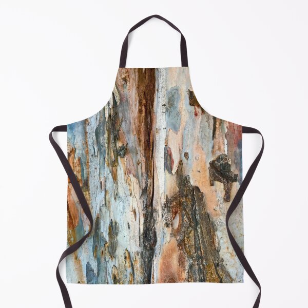 Item preview, Aqua-Blue Tree Bark Art With Bourbon-Color Splashes designed and sold by DEC02.