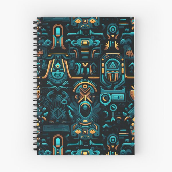 Item preview, Futuristic Tribes: A Fusion of Patterns and Technology Design Collection designed and sold by KaonDesign.