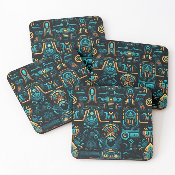 Item preview, Futuristic Tribes: A Fusion of Patterns and Technology Design Collection designed and sold by KaonDesign.