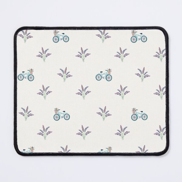 Item preview, Provencal Charm: Lavender Bouquet, Bicycle with Basket of Bread, Wine, and Flowers designed and sold by PatternedbySab.