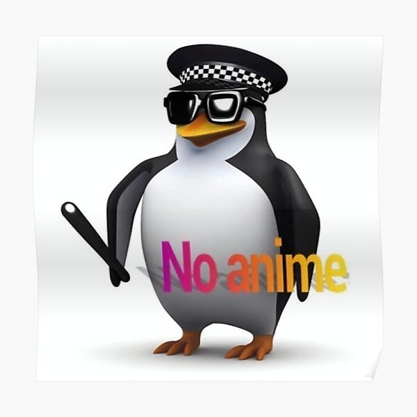 No Anime thanks Poster