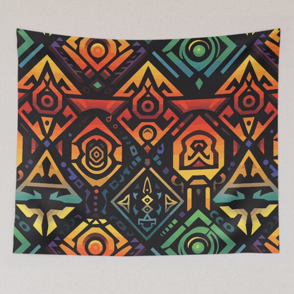 Item preview, Futuristic Tribes: A Fusion of Patterns and Technology Design Collection designed and sold by KaonDesign.