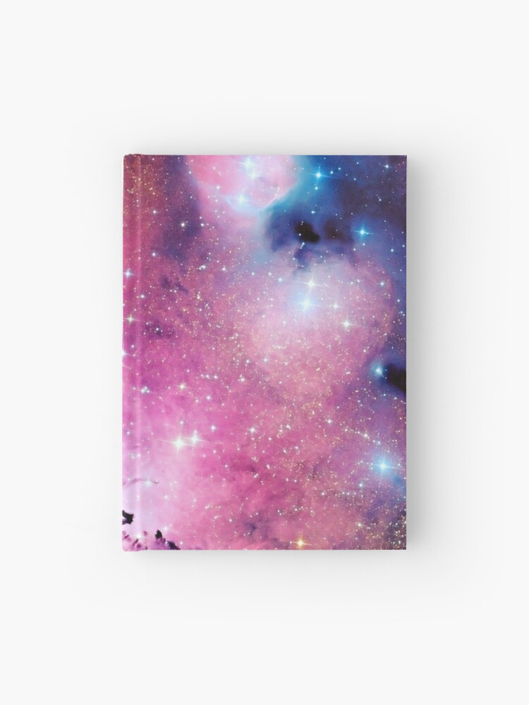 Cuaderno de tapa dura «Diseño de galaxia rosa y púrpura» de BossBabe |  Redbubble
