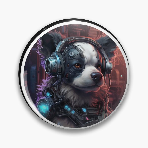 Item preview, Cyberhound Beats: The Futuristic Canine in Headphones designed and sold by FFables8.