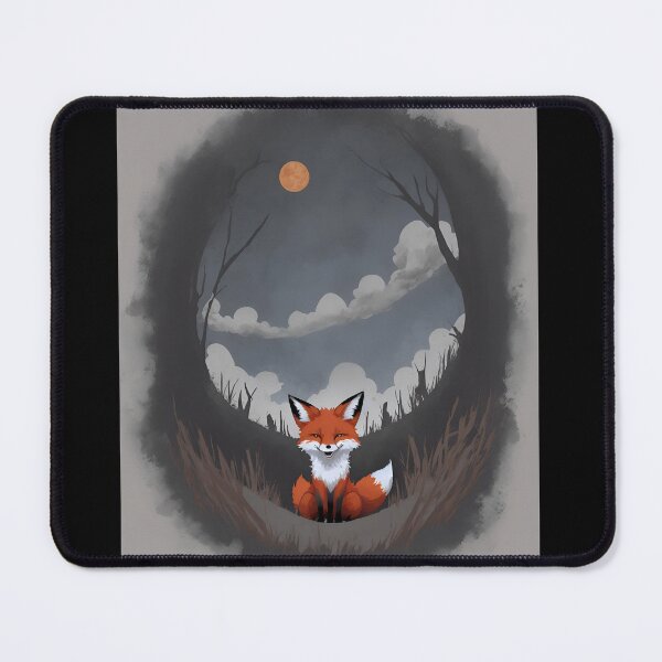 Item preview, Moonlit Bliss: A Happy Fox Hole with Moon Night T-Shirt designed and sold by meesin-shop.