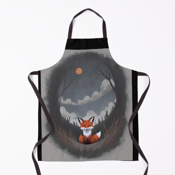 Item preview, Moonlit Bliss: A Happy Fox Hole with Moon Night T-Shirt designed and sold by meesin-shop.