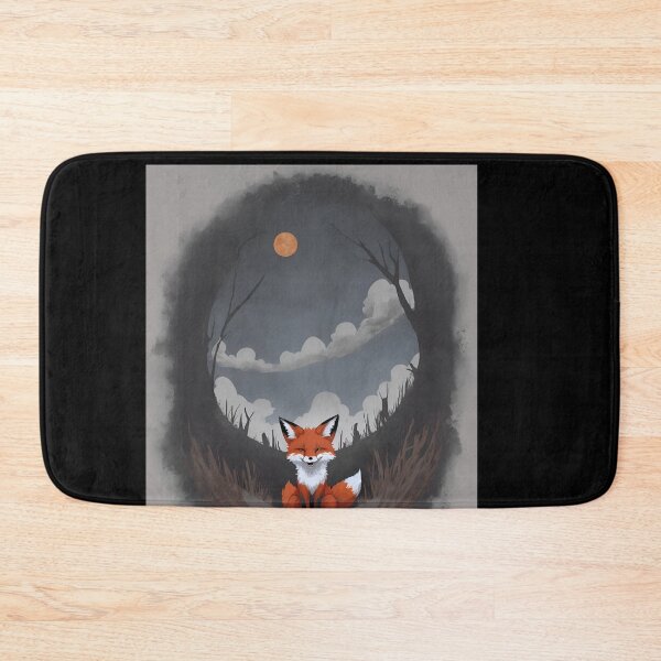 Item preview, Moonlit Bliss: A Happy Fox Hole with Moon Night T-Shirt designed and sold by meesin-shop.