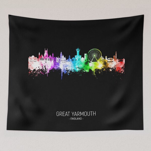 Item preview, Great Yarmouth England Skyline designed and sold by ArtPrints.