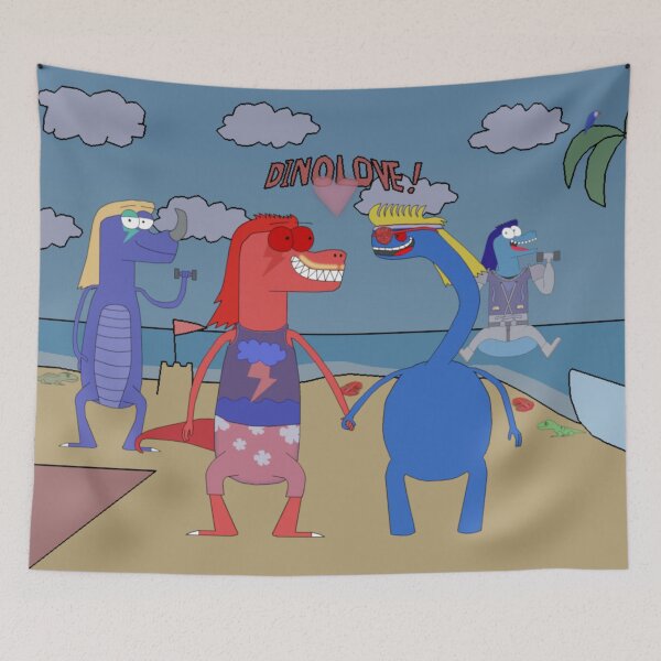 Item preview, Dinosaur love at the beach designed and sold by DINODAVID2002.
