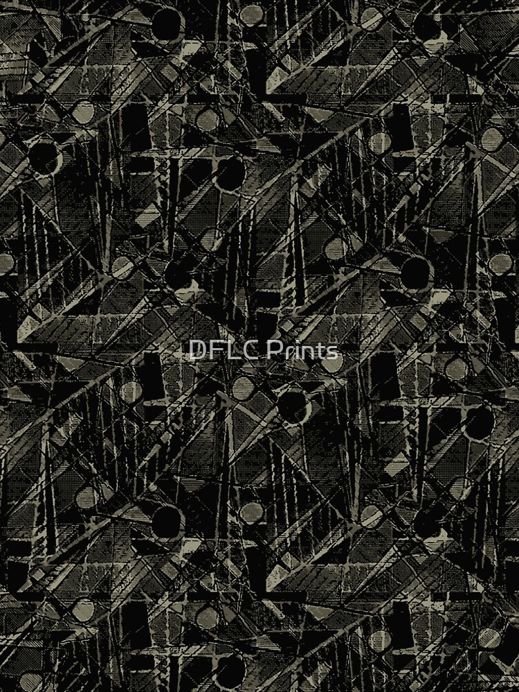 Thumbnail 5 of 5, A-Line Dress, Abstract Collage Patchwork Pattern designed and sold by DFLCreative.