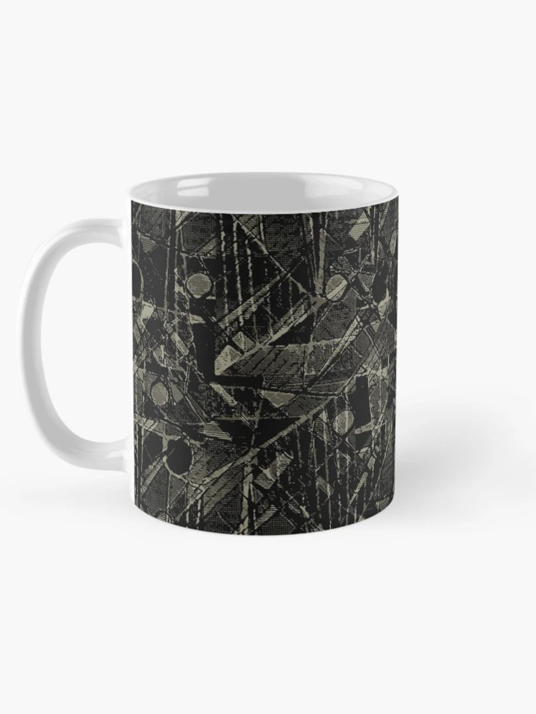 Thumbnail 5 of 6, Coffee Mug, Abstract Collage Patchwork Pattern designed and sold by DFLC Prints.