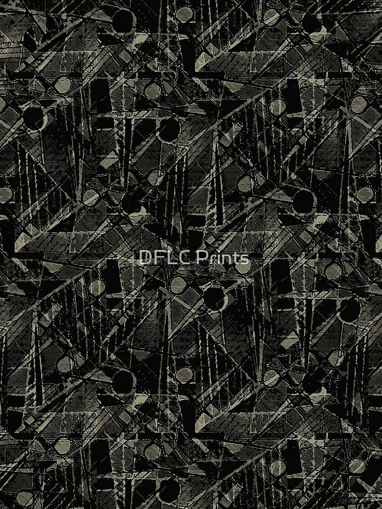 Thumbnail 3 of 3, Scarf, Abstract Collage Patchwork Pattern designed and sold by DFLC Prints.